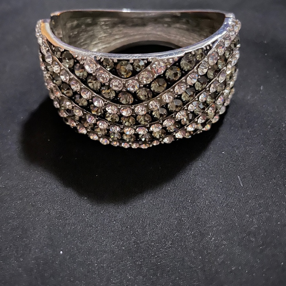 Elegant Silver Crystal Women's Bracelet